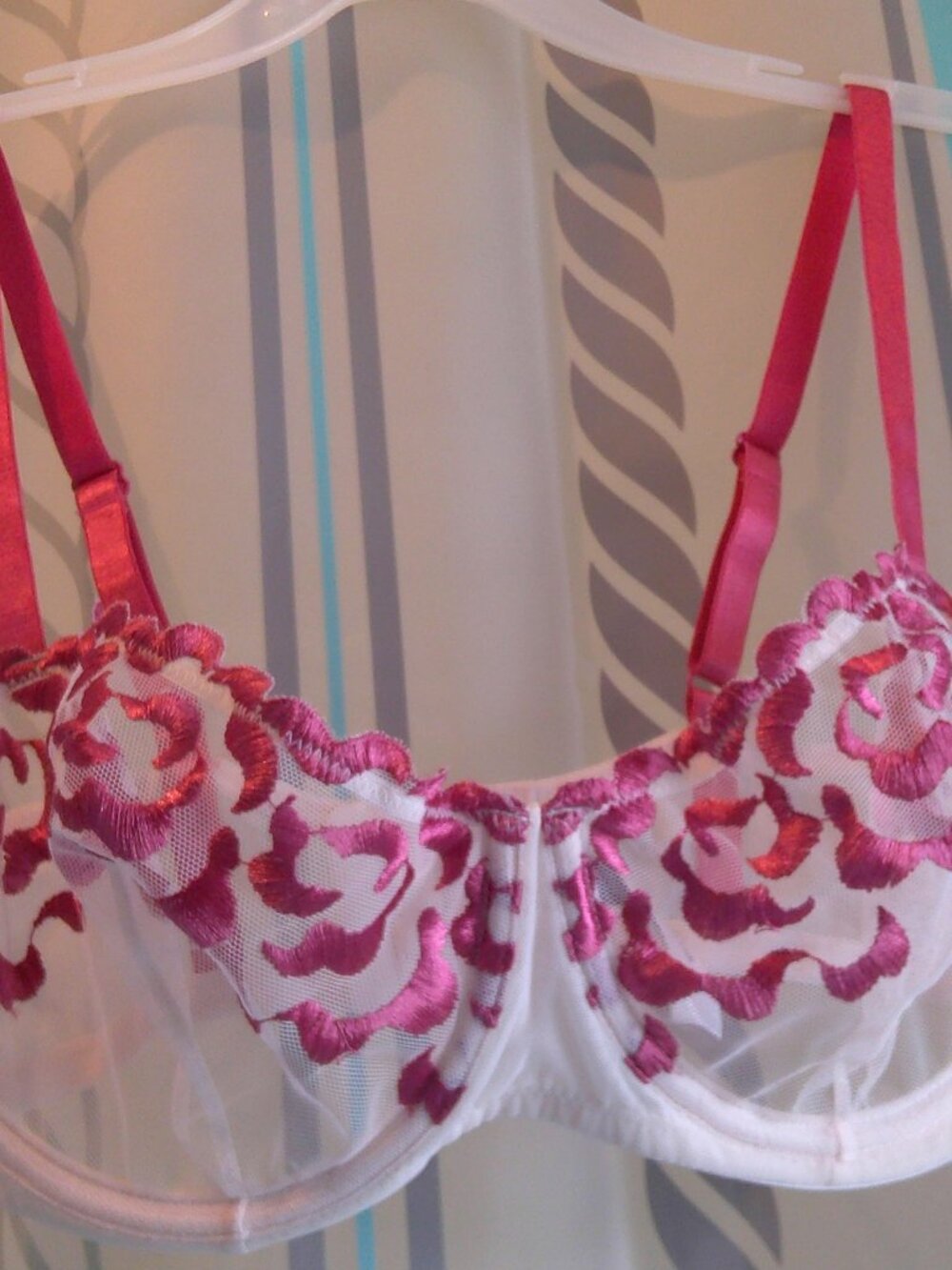 NEW "Adore Me" Tiana Unlined Underwire Balconette BRA Sz 34D